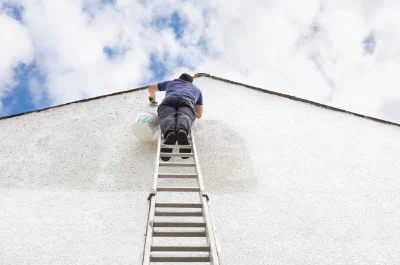 Peinture extérieure au Hézo — façades et ravalement